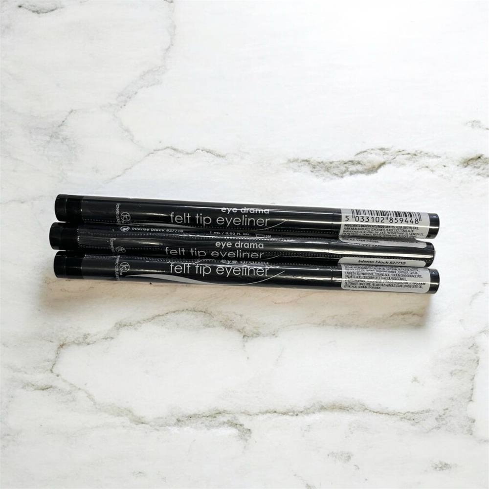 Femme Couture Eye Drama Felt Tip Eyeliner - Black Bundle of 3
